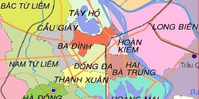 Mapa ha dong district hanoi