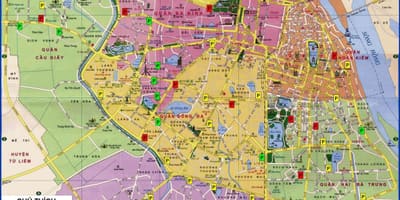 Hanoi na mapě